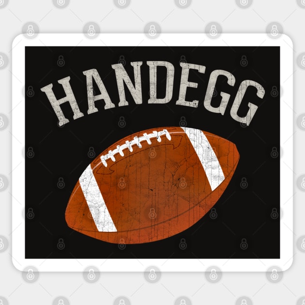 Handegg! Football Humor Sticker by DrumRollDesigns